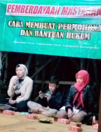 SOSIALISASI CARA MEMBUAT PERMOHONAN DAN BANTUAN HUKUM